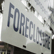 picture of foreclosure sign rider