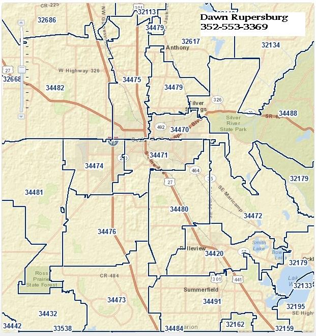 marion county florida zip code map