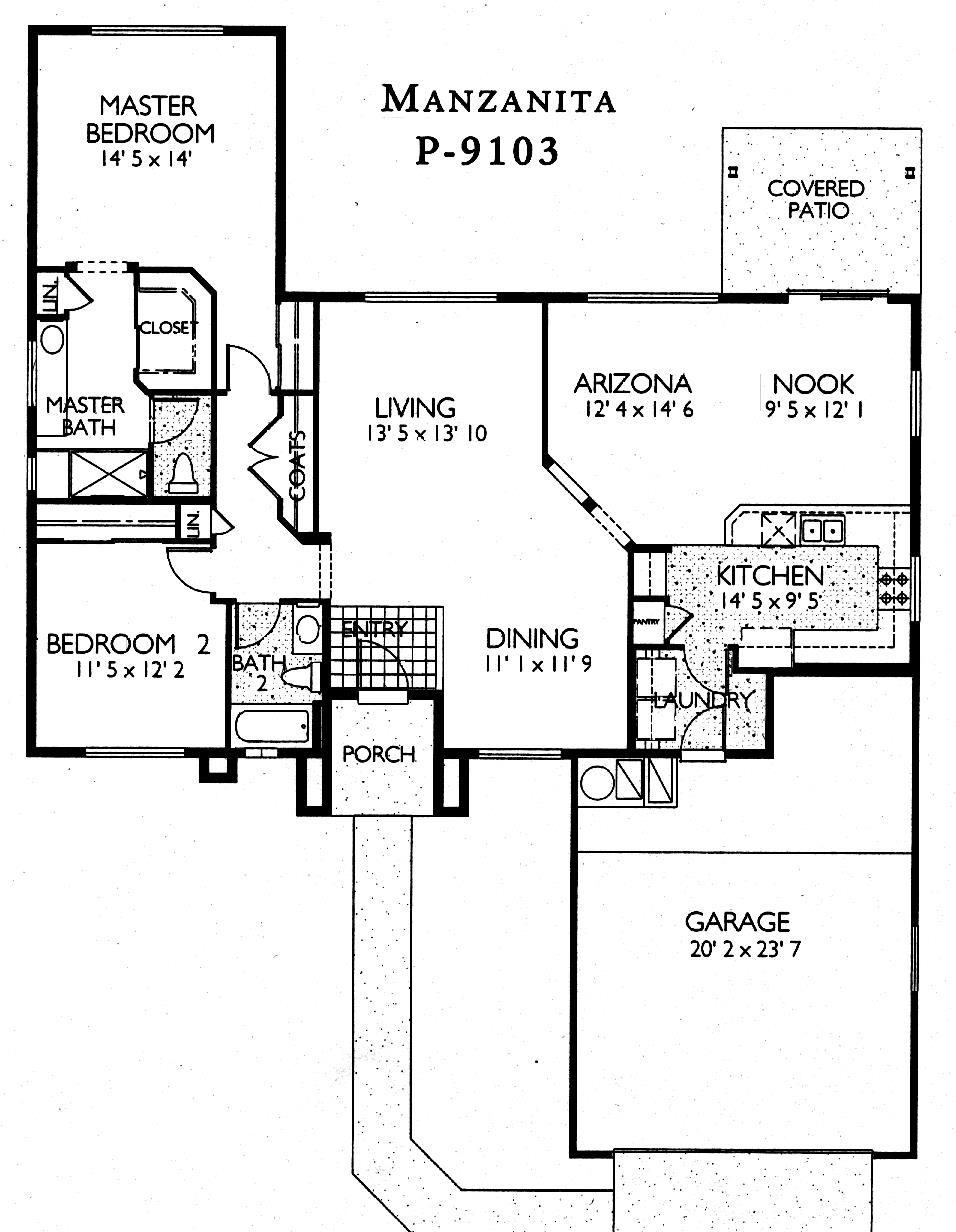 Sun City Grand Manzanita floor plan, Del Webb Sun City
