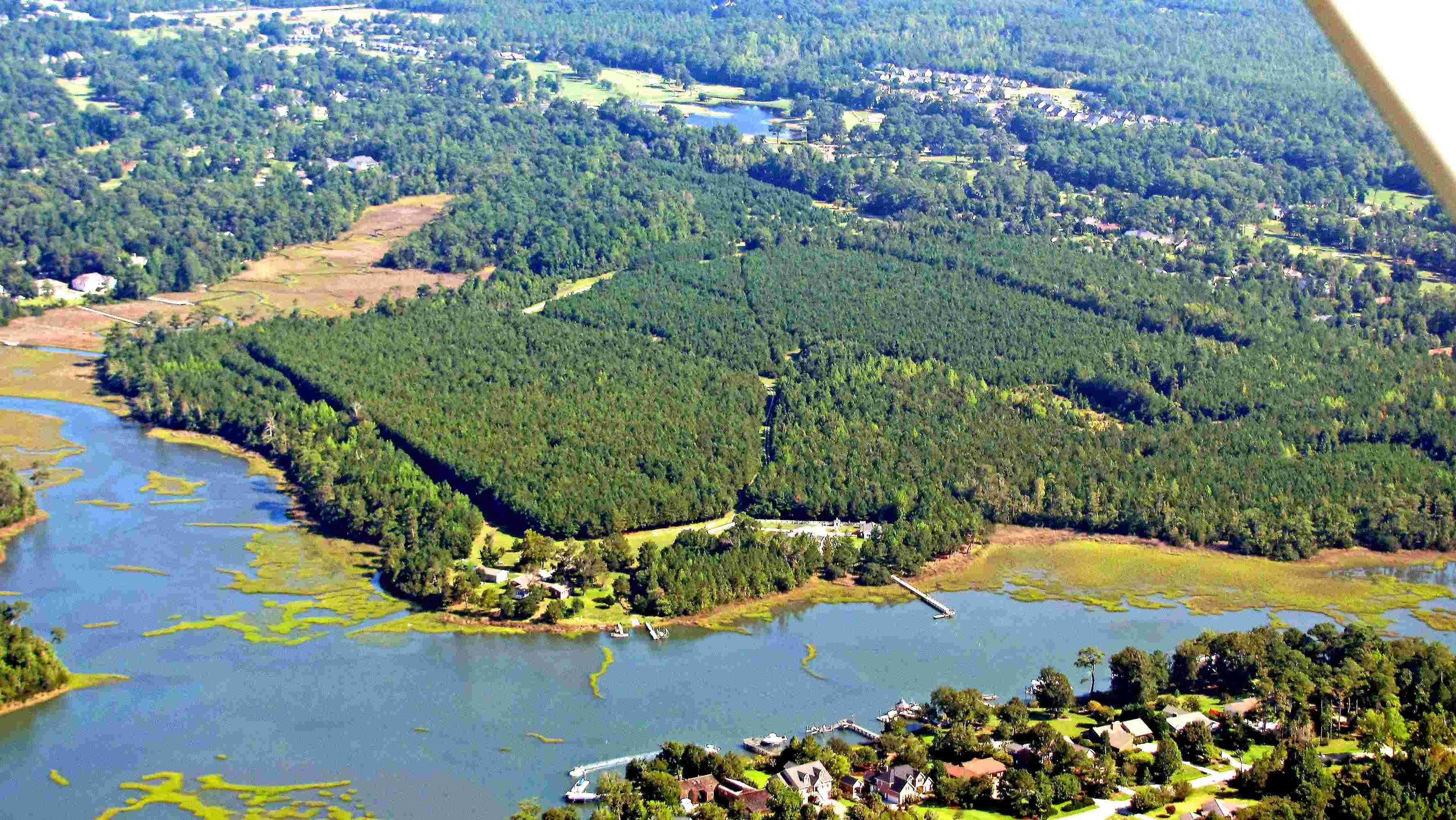173 acres For Sale, Hampstead, North Carolina, Aerial Photo 1
