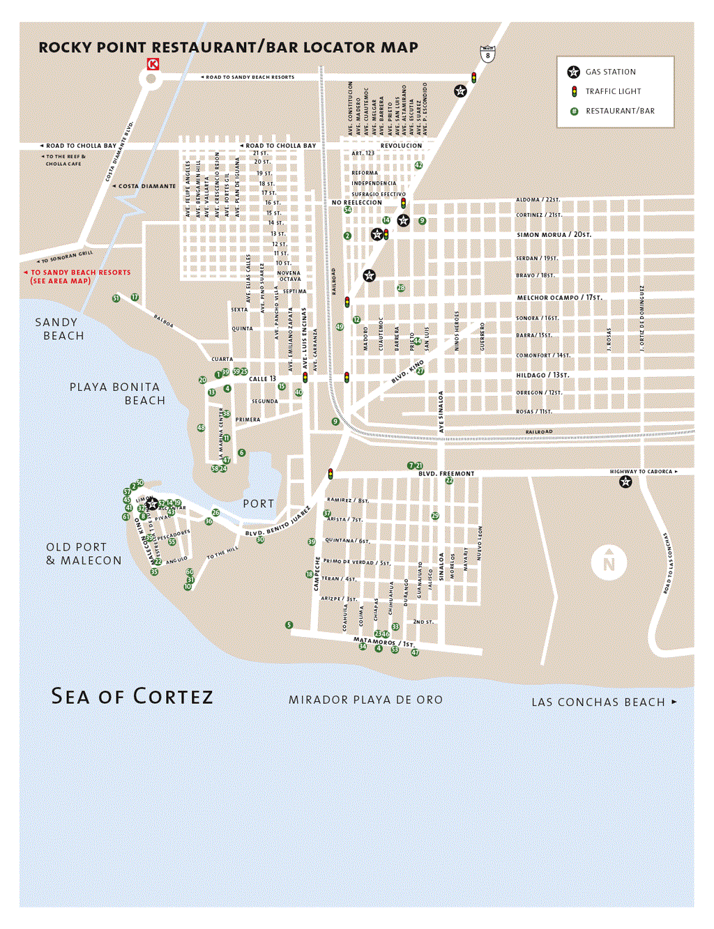 Rocky Point Street Map