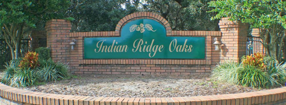 Indian Ridge Oaks Kissimmee Sign