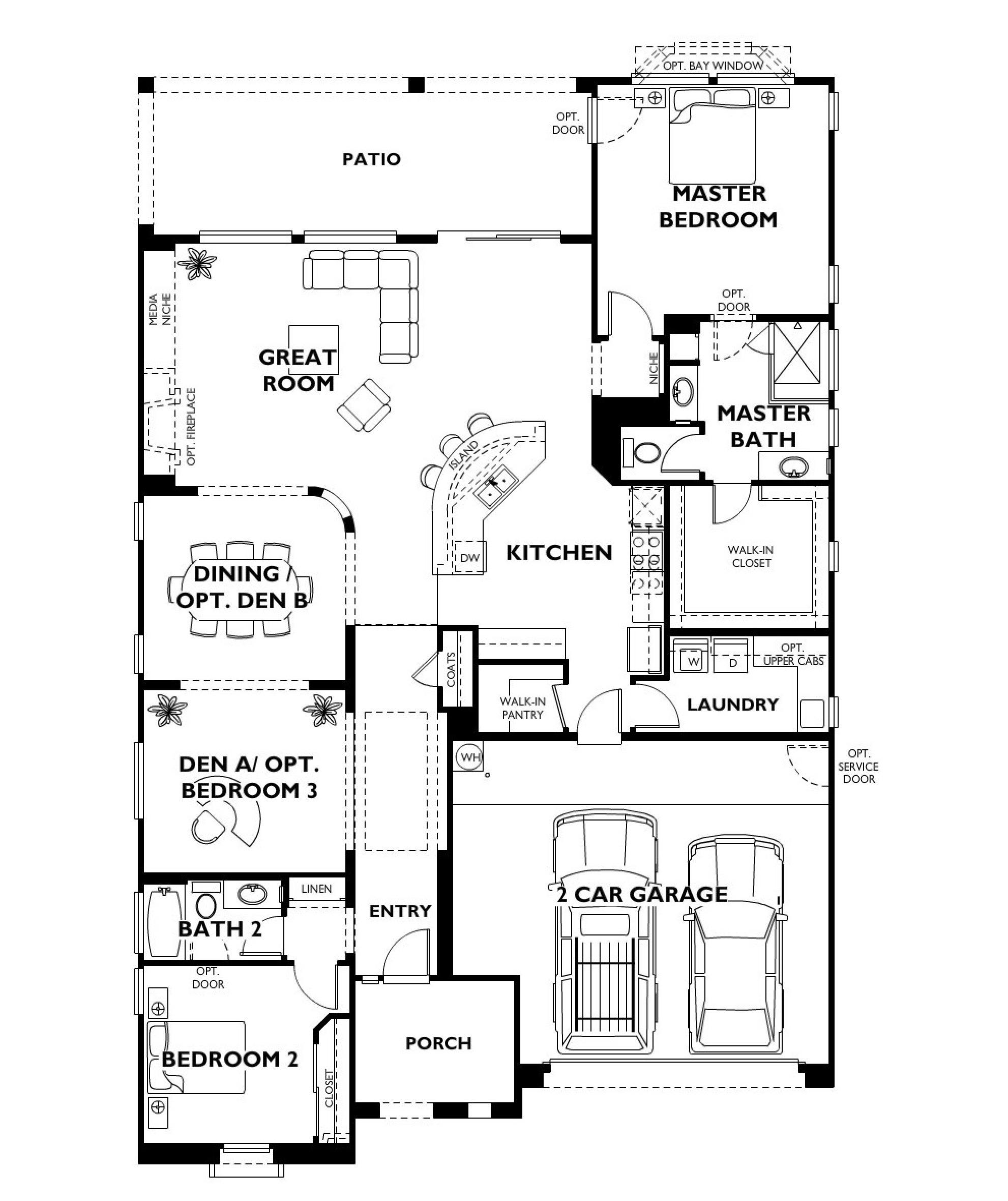 Trilogy at Vistancia Suscito Floor Plan Model Home