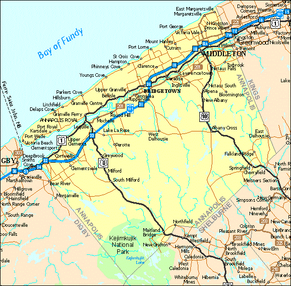 Annapolis County Map