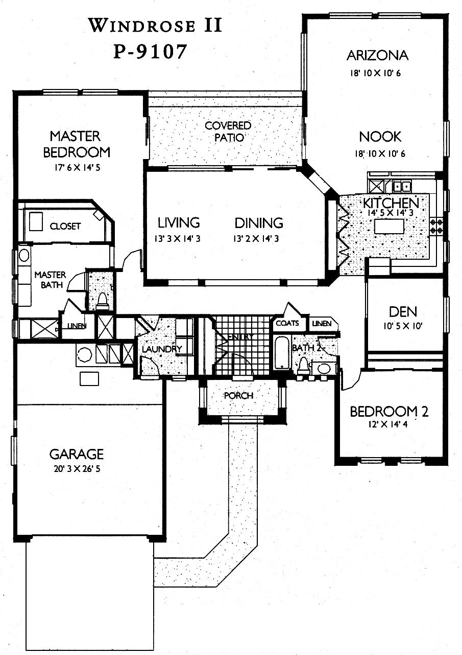  Sun  City  Grand Windrose II floor plan  Del Webb Sun  City  