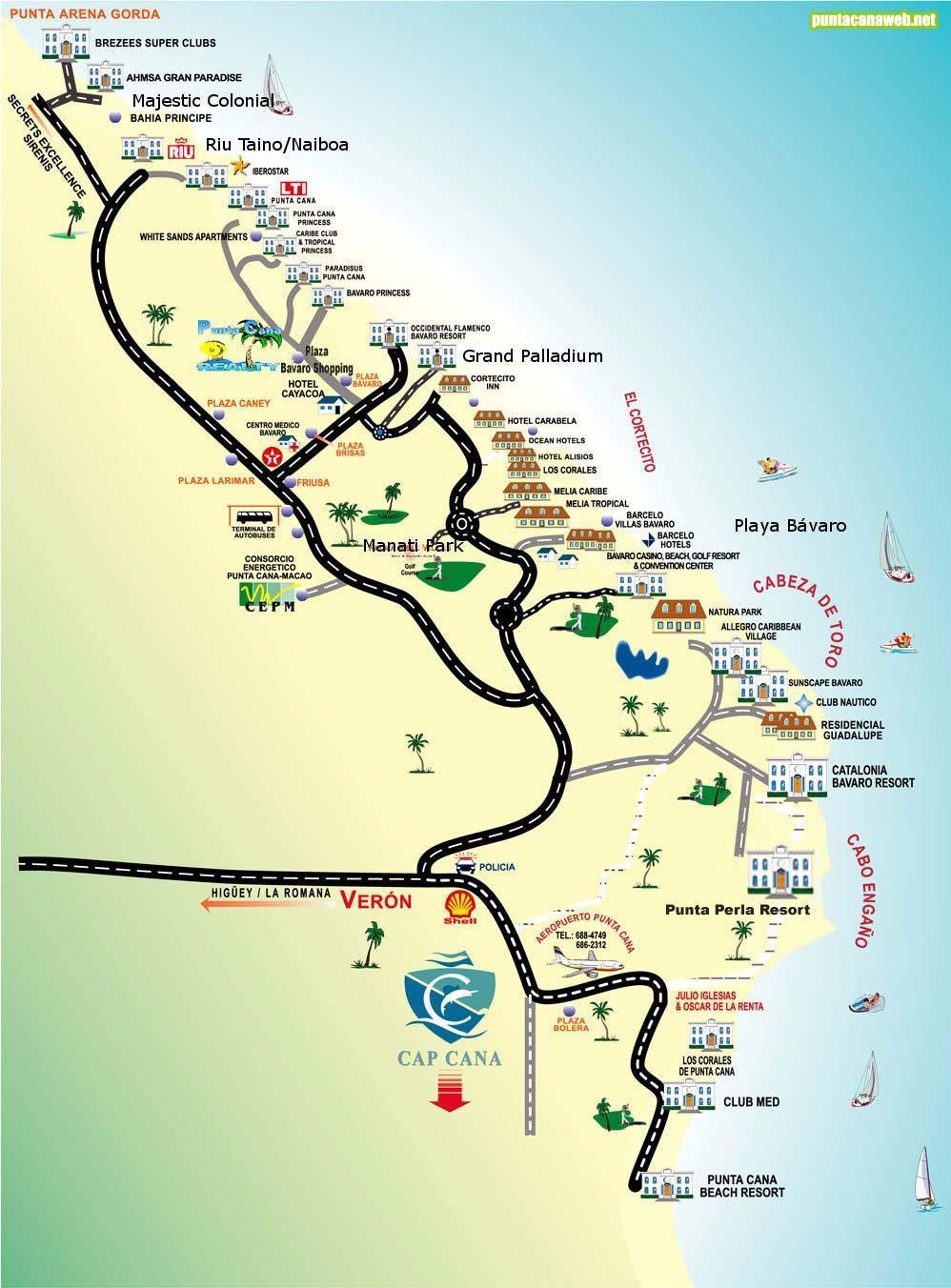 Bavaro Punta Cana Serna village map by Rabbit International real estate