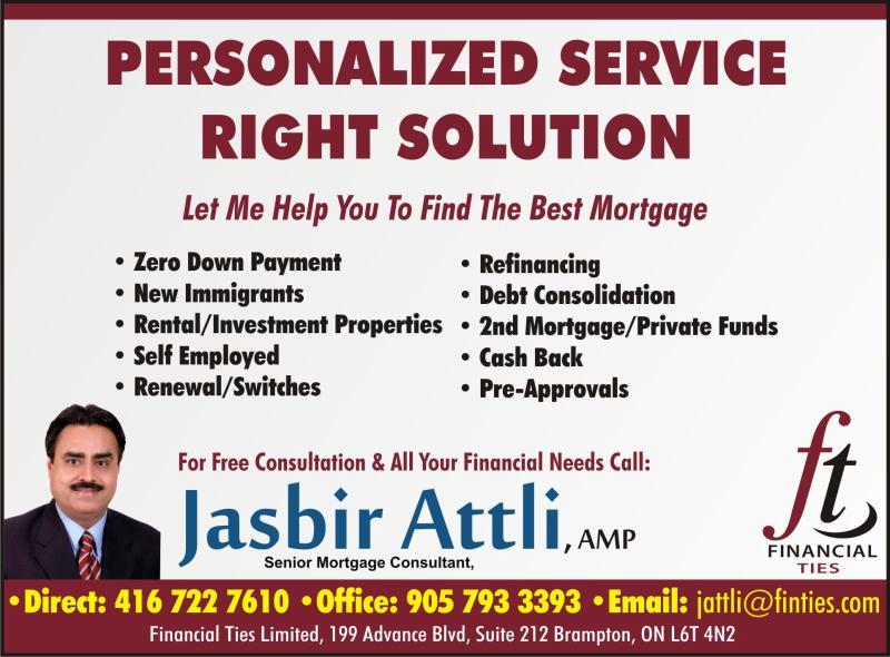 Contact Jasbir Attli For Mortgage Information and Financing