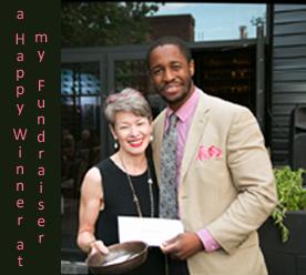 Emmanuel Philippe, Financial Advisor at BNC, one of the many lucky door winnesr at my fundraising event. With Marie Paule Lancup, REALTOR.