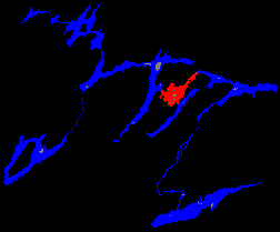 Map of Trent Canal Showing Buckhorn Lake