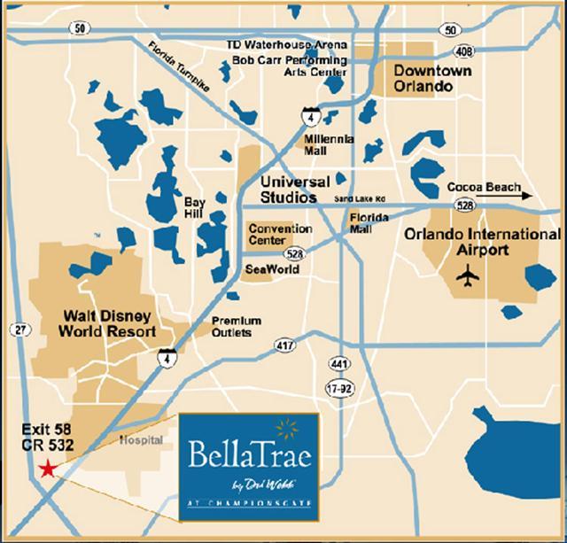 Bella Trae Location Map