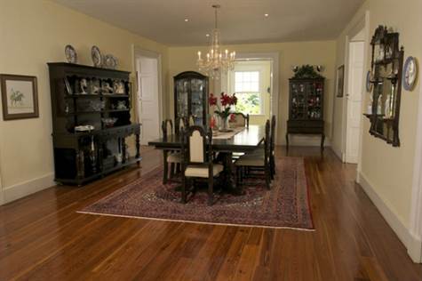 Barbados Luxury,  Beautiful Hardwood floors enhance the impressive formal dining room