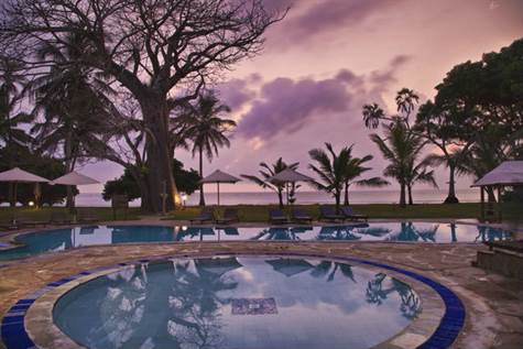 Swimming pool of Diani holiday cottages accommodation