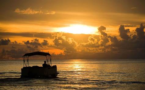 Barbados Luxury Elegant Properties Realty - The Sunset behind the Water Taxi
