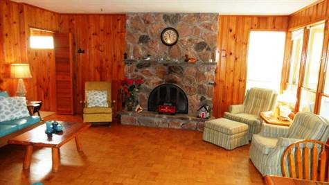 Living Room with Fire Place