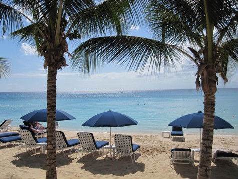 Barbados Luxury,  Medium-shot of beach chairs