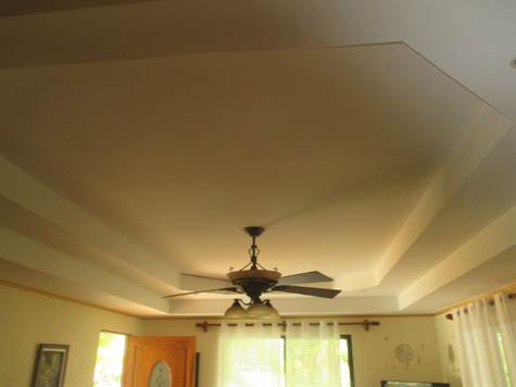 Beautiful Tray Ceiling in Living Area