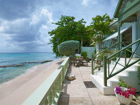 Barbados Luxury,  Full-shot of Beach and Back of House