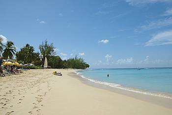 Barbados Luxury, Shot of Public Beach for safe swimming