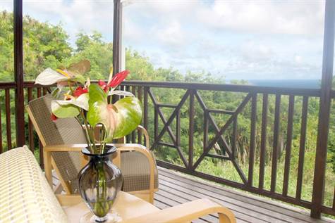 Barbados Luxury,  Balcony with two chairs accompanied