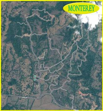 Monterey Development Vista Satelital con Calles