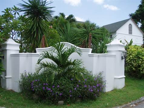 Barbados Luxury,     Shot of Shrubbery Before Entrance Road