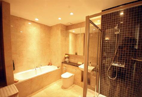 Barbados Luxury,   Full shot of Master Bathroom