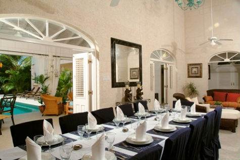 Barbados Luxury,  Proper Dinning Table