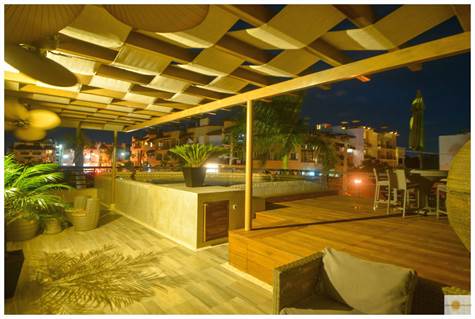 Private Terrace at night