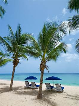 Barbados Luxury,  Shot of included beach-chairs for members