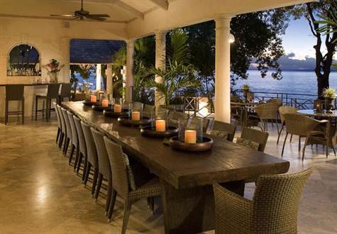 Barbados Luxury, The Gardens dining room