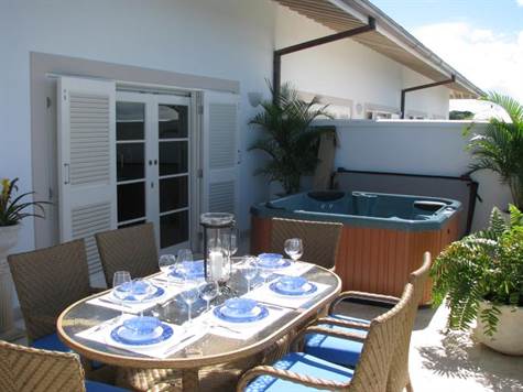 Barbados Luxury,   Shot of Terrace from The End