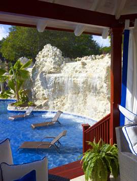 Barbados Luxury,   Shot of Pool From Gazebo