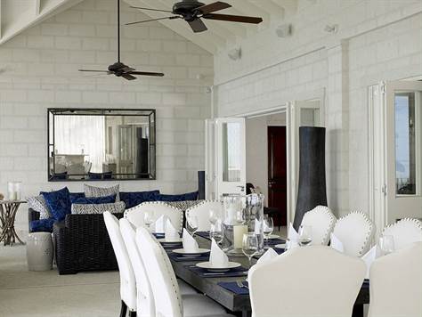 Barbados Luxury,  Full shot of Proper Dinning-table and Sofa