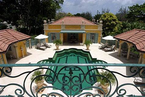 Barbados Luxury, Palm rosa pool terrace