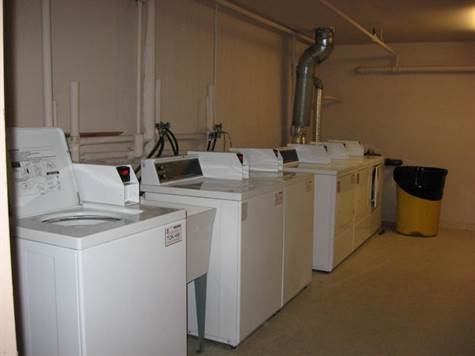 COIN LAUNDRY IN BASEMENT
