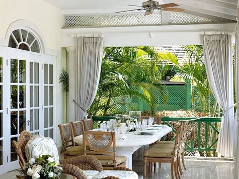 Barbados Luxury,   Side-shot of Dinning Table
