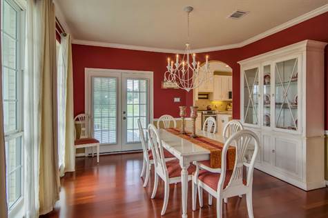 Formal Dining room with hardwood floors