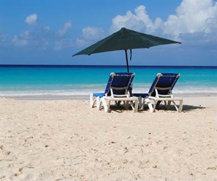 Barbados Luxury, Beach chairs and umbrella inclusive