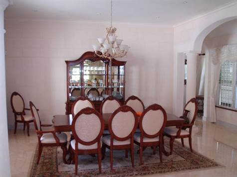 Barbados Luxury,   Side-shot of Dinning room