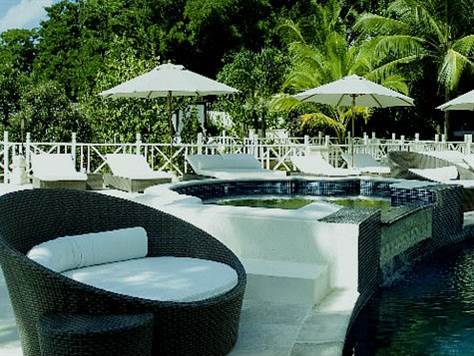 Barbados Luxury, Cove Spring House Poolside view