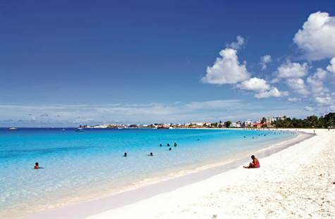 Barbados Luxury, Long-Shot of the beach