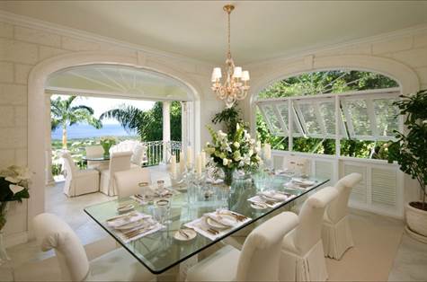 Barbados Luxury,  Proper Formal Dinning Table