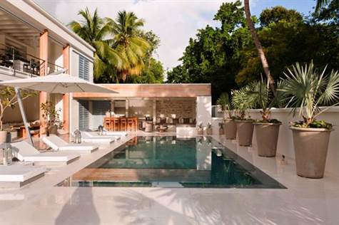 Luxury villa pool view