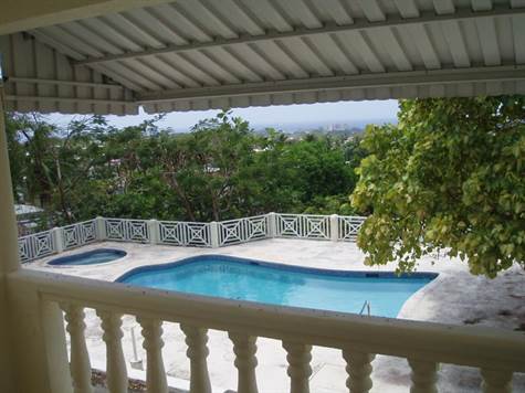 Barbados Luxury,  View of Pool from Terrace