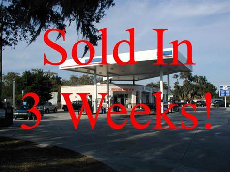 Gas Station w Plaza sold 3 weeks