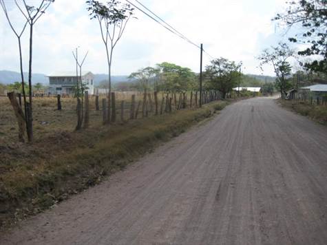 Public Road in front of the land