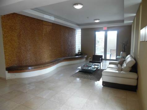 Wall Water Feature in Lobby