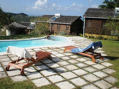 Barbados Luxury,  pool and chairs with heated jacuzzi