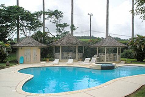Barbados Luxury,  Close-up of Swimming pool, with an inclusive Jacuzzi