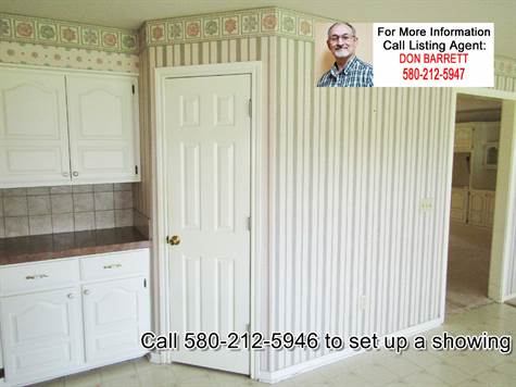 Large pantry convenient for the cook!  Home and land for sale 308 W Fisher Lane, Idabel, OK 74745